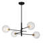 Lustre linéaire moderne en acier à 4 lumières à intensité variable Cavedo certifié UL-723851749