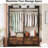 47.2" Rustic Brown Freestanding Closet Organizer