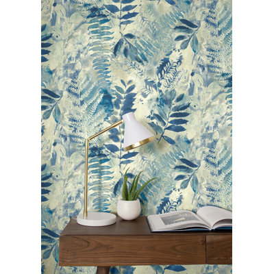 Fern Memory 18' L x 20.5" W Peel and Stick Wallpaper Roll