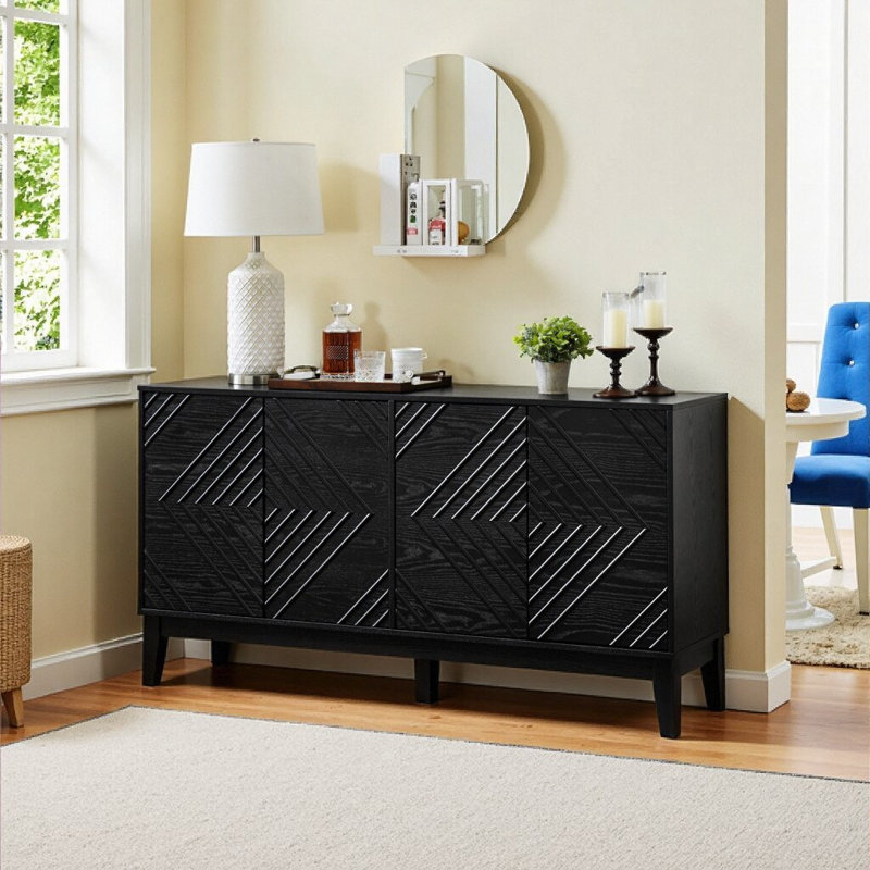 Buffet 60,5 "Farmhouse, Noir