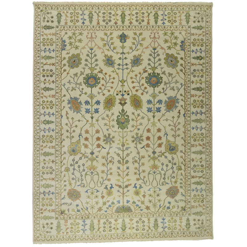 Tapis Oushak Chobi Mute, Rectangle 8 pi 11 po x 11 pi 11 po 
