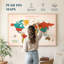 Carte du monde personnalisable Our Travel II-1129086917-1128474647