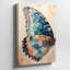 Illustration papillon unique avec toile colorée asymétrique peinte à la main, prête à accrocher-1382453913
