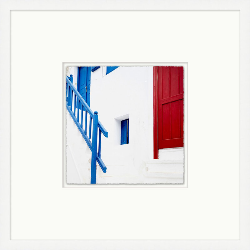 Santorini Architecture 5 Print by Lillian August