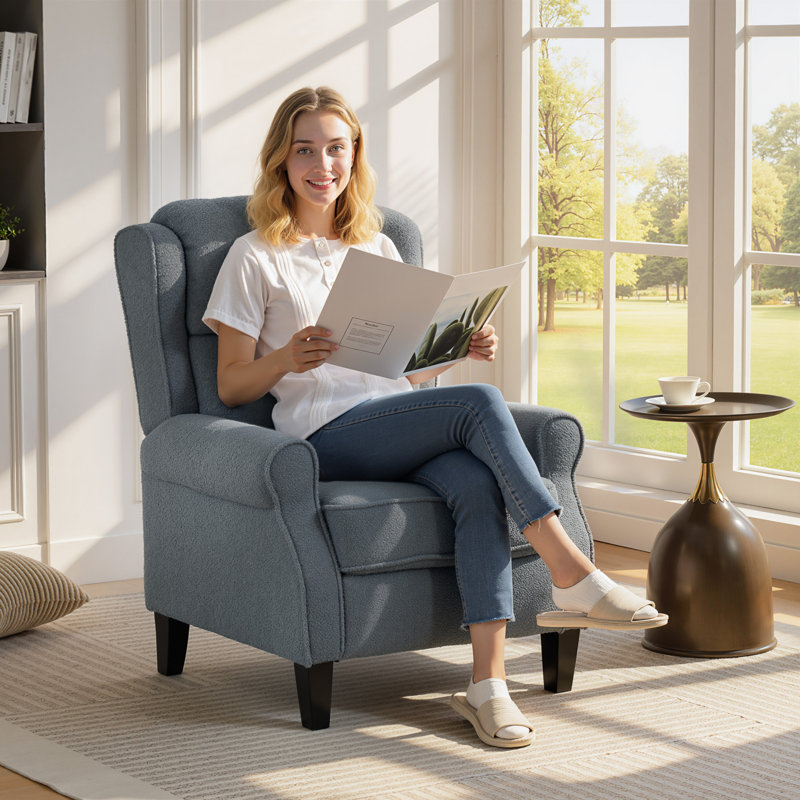 84cm Wide Sofa Recliner, Grey