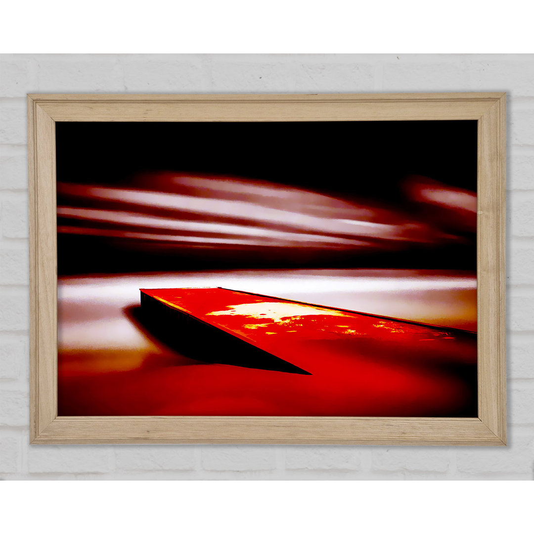 Gerahmtes Wandbild Red Pier Dream