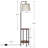 Ostrowski 62'' Black Tray Table Floor Lamp