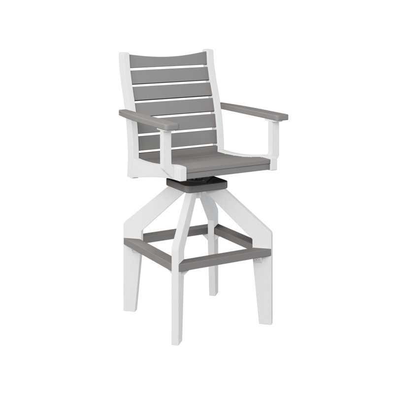 Fauteuil pivotant très haut Andrews, Gris clair, 30.5"