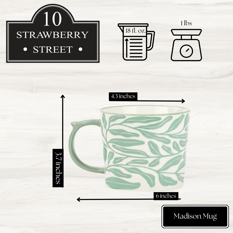 10 grandes tasses Madison