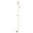 Equinox 62 in. Industrial Modern Wall Plug-In Sconce Lamp with Adjustable Heads and Frosted Globe Shades - Integrated Energy-Saving LED Light-69896183