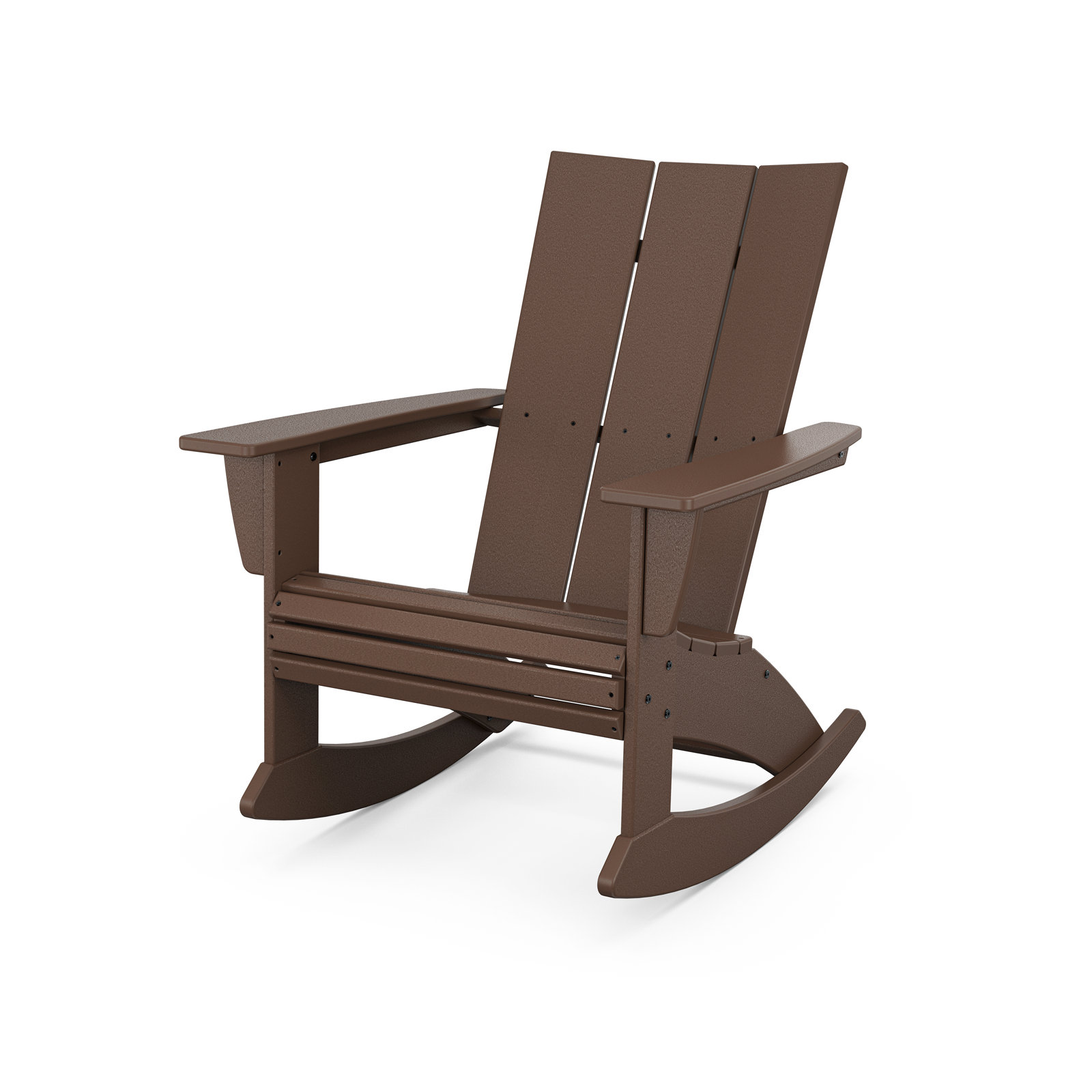 POLYWOOD Outdoor Rocking Polywood Chair, Mahogany