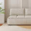 Canapé-lit causeuse 100% polyester beige-130165851