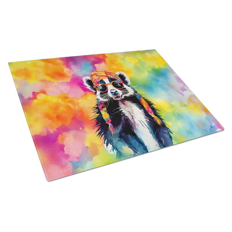 Planche à découper en verre Hippie