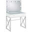 Coiffeuse avec miroir et tabouret Hamlin