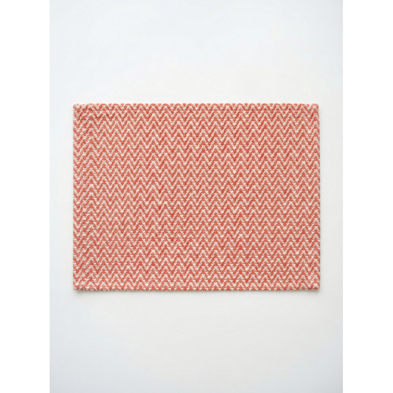 Napperon intérieur poli rose Herringbone Bay, Pink