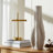 Porcelain Sculptural Vase With Organic Curved Silhouette And Intricate Textural Detailing For Artistic Accent And Contemporary Decorative Display In Modern Interior Settings-1156846728