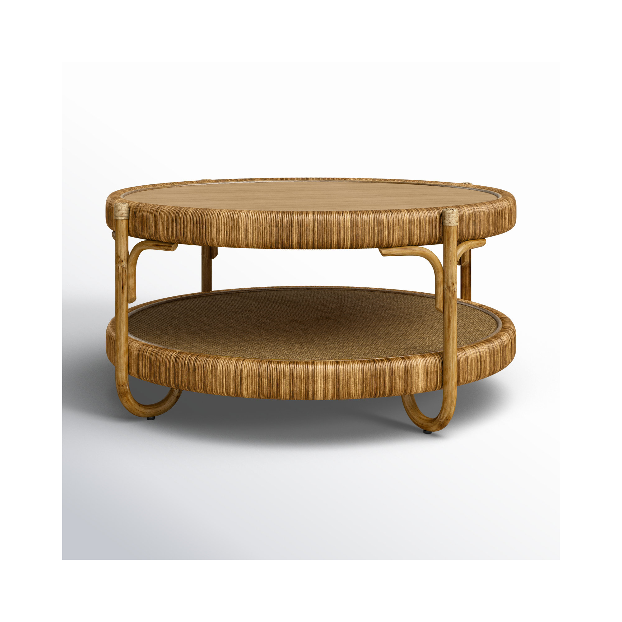 Hathaway Solid Wood Coffee Table, Havana