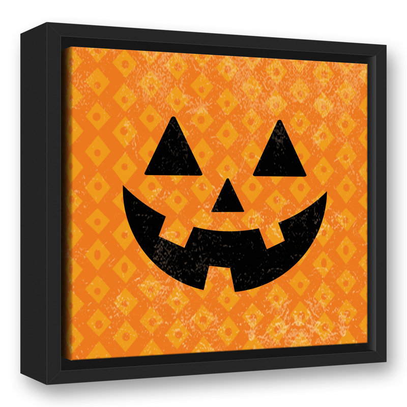 « jolie jack o’lantern », impression, H 13,75 po x l 13,75 po, Cadre noir