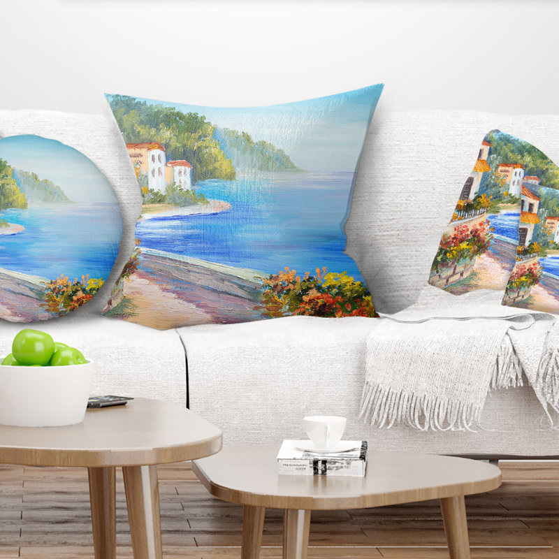 Coussin Landscape House, Coussin décoratif, 16 po x 1 po