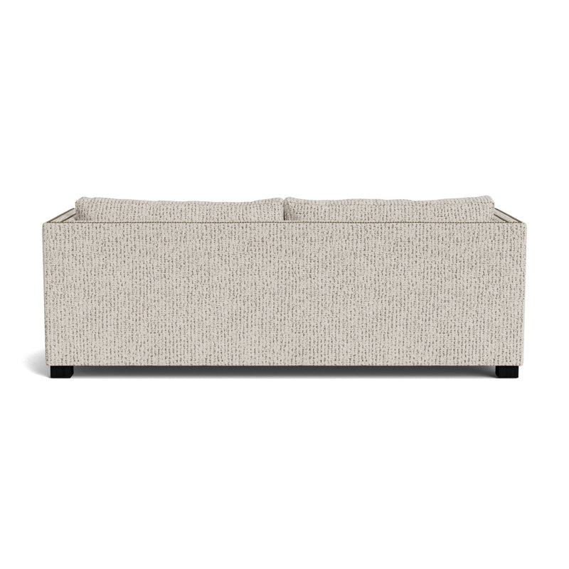 Keaton With Nails 84 Sofa, Antique Brass, Marshmallow - Toast, Black