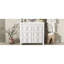 Meuble-lavabo de 36 pouces de largeur avec lavabo, structure en bois massif, charnières à fermeture en douceur et poignées dissimulées pour une structure minimaliste de style blanc rétro, des portes, une tablette ajustable et un espace personnalisé-513966198-513966193