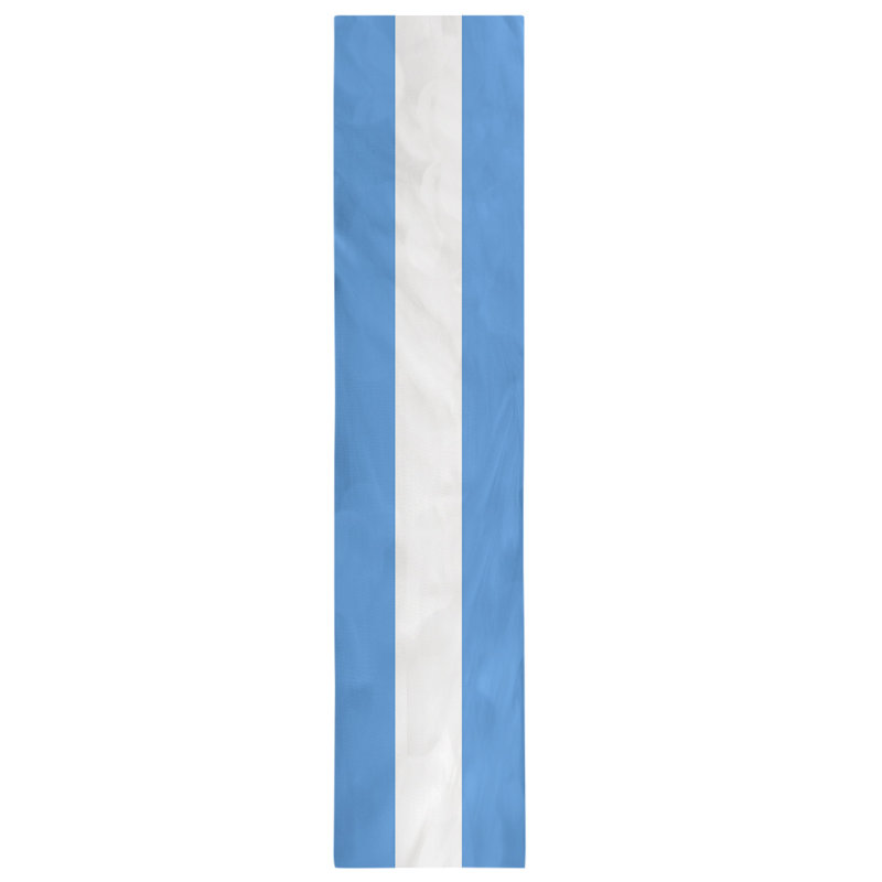 Houston Throwback Football Stripes Table Runner, 72" x 16", Houston Throwback Football Light Blue/White, Polyester