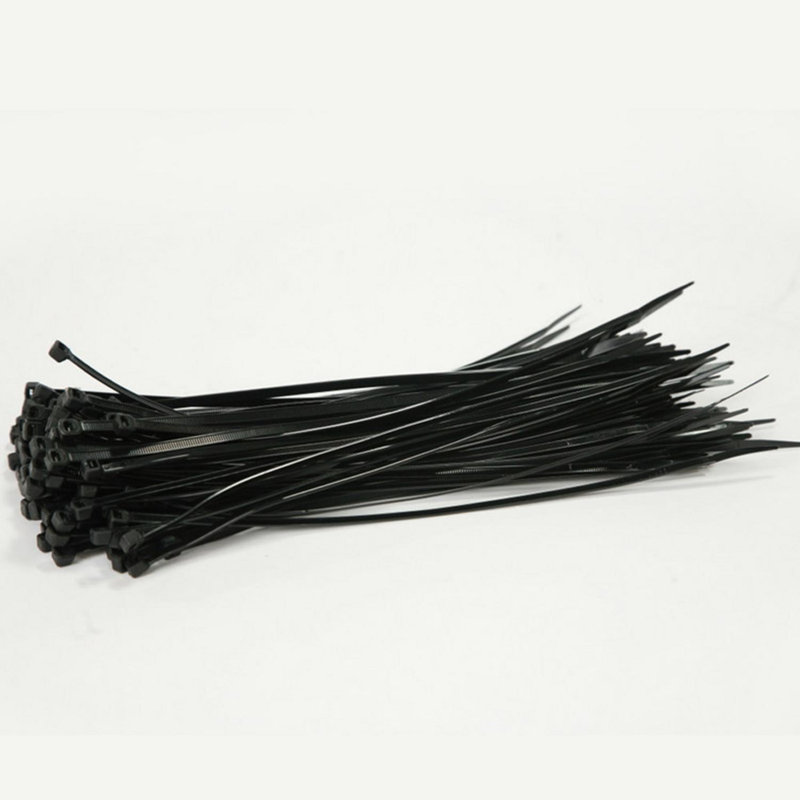 Boen 11 in, 100-Pack, Black Nylon Cable Ties - 50lb, 0.25 H x 11 W x 0.25 D, Black