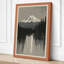 Mountain and Reflection Japandi - Wrapped Canvas-1739738970-1739738971