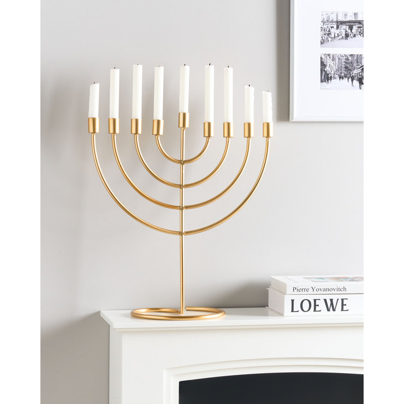 AMORA 50Cm Metal Tabletop Candelabra, Gold