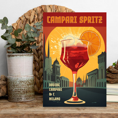 Art mural rétro Campari