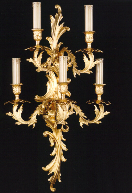 Demello Candle Wall Light, Antique Silver