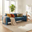 Canapé de 80,7 po en chenille rembourré 3 places, canapé avec accoudoirs larges et coussins épais, dossier ergonomique pour le salon, la chambre à coucher, le bureau, design américain moderne-348462207