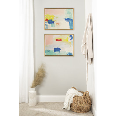 Pop of Color I and II, ensemble de toiles encadrées par Amy Lighthall
