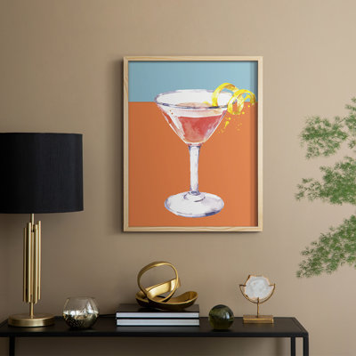 Neon Cosmo Framed Print - Solid Wood