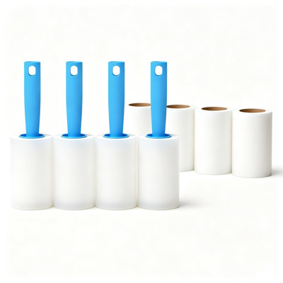 Rouleaux à peluches extra collants - Méga-ensemble de 800 feuilles pour l'épilation des animaux de compagnie sur les vêtements, les meubles et les tapis