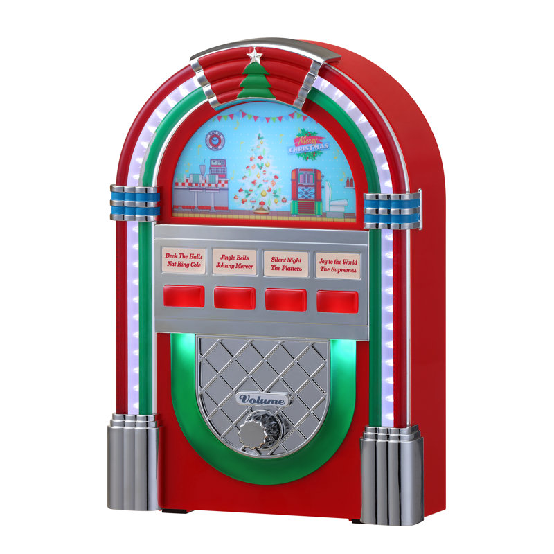 Juke-box rétro 9 po, Rouge / vert / rouge