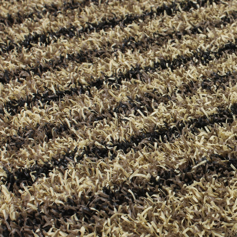Infinity Runner Non-Slip Striped Doormat, Beige