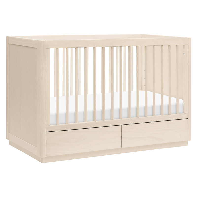 Bento 3-in-1 Convertible Crib with Storage, Washed Natural