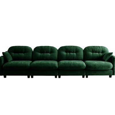 Ahner Four - Seater Modular With Chenille Fabric, Exquisite Work, High Resilience Spring Pack And Flexible Combination For Various Rooms Sectional Upholstery, Cushion Back, Customizable Layout Reading Areas