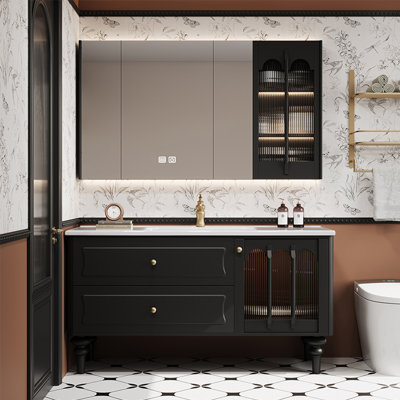 American retro-style bathroom cabinet.