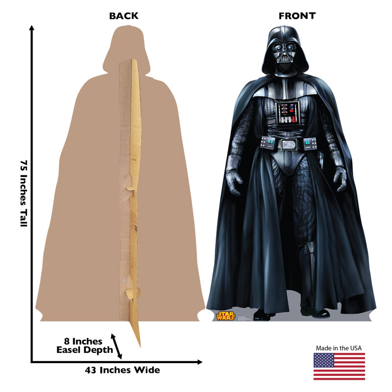 Darth Vader Star Wars 75" x 43" Cardboard Standup