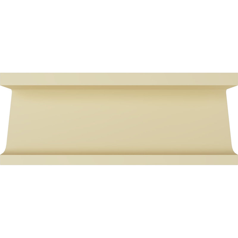 Factory Primed White Polyurethane Crown Moulding, 9 5/8"H x 6 1/8"P x 12"L