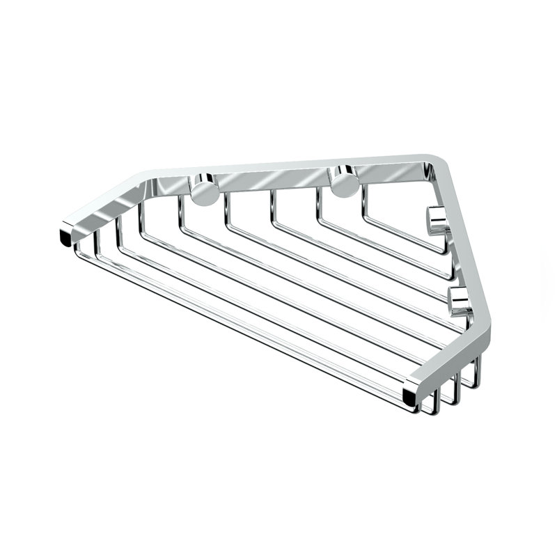 Panier de douche en acier inoxydable, Chrome, l 7 po