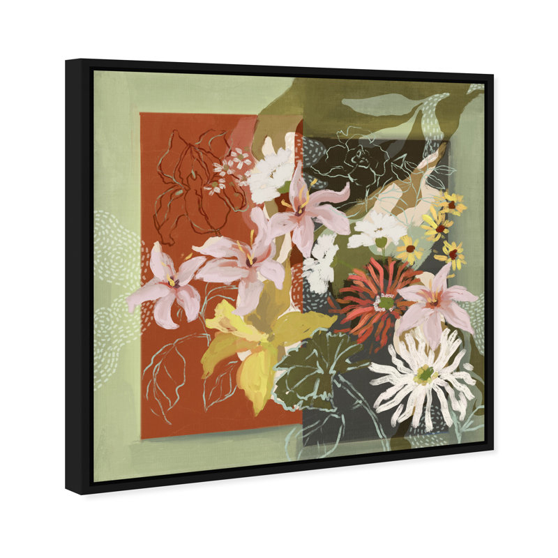 Parts Of Me Print by Oliver Gal, 41"H x 41"W, Black Floater Frame