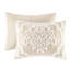 Housse de couette pour lit double / grand lit, chenille de coton avec capitonnage, chic décontracté et bouton double / grand, style fermeture-131465138-131465137