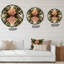 Retro Women In Golden Art Deco Geometrics III - Modern Wall Clock-60327199