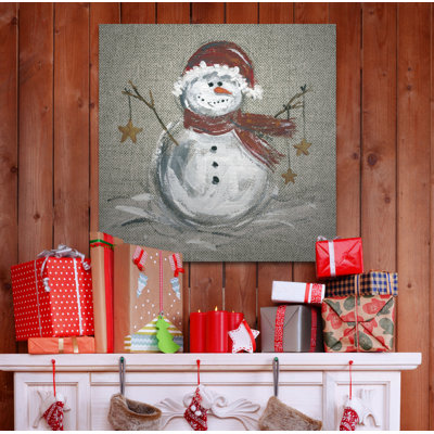 " Linen Snowman I "