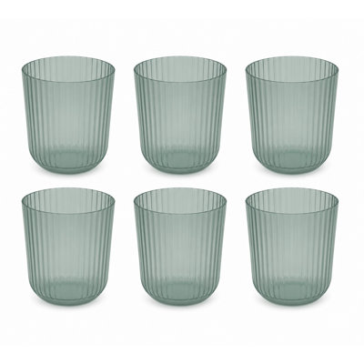Verre Mesa PP - Aqua - 15 oz - ensemble de 6