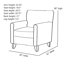 Fauteuil l 30 po en polyester