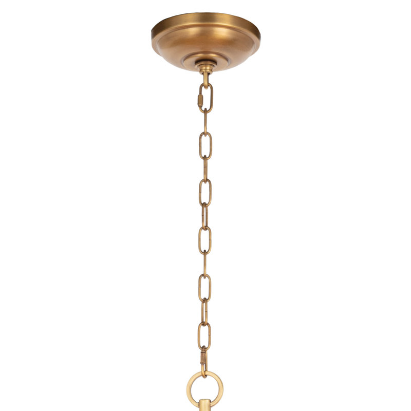 Cobra 12 - Light Dimmable Sputnik Modern Linear Chandelier, Natural Brass, 24.75" H x 30.5" W x 30.5" D